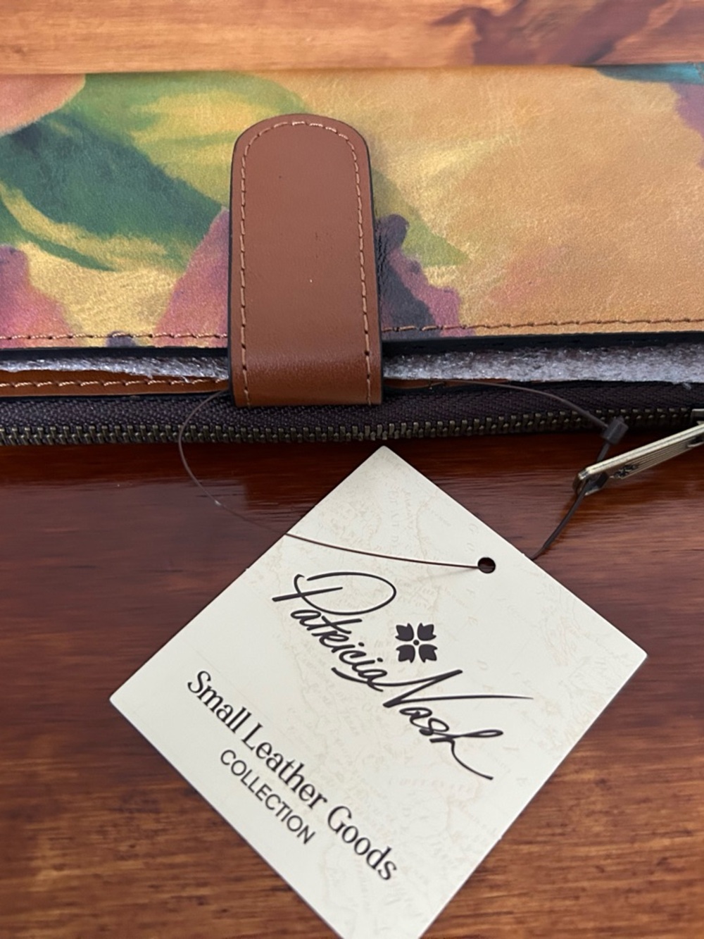 Patricia Nash floral Italian leather wallet